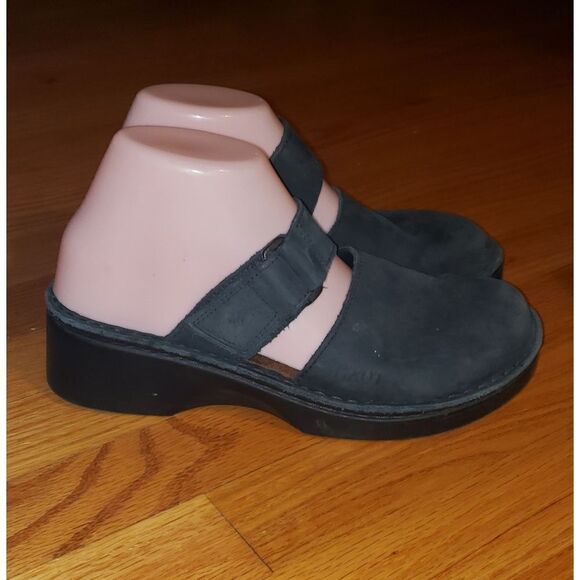 Naot Black Leather Slip-On Mules - Picture 1 of 6